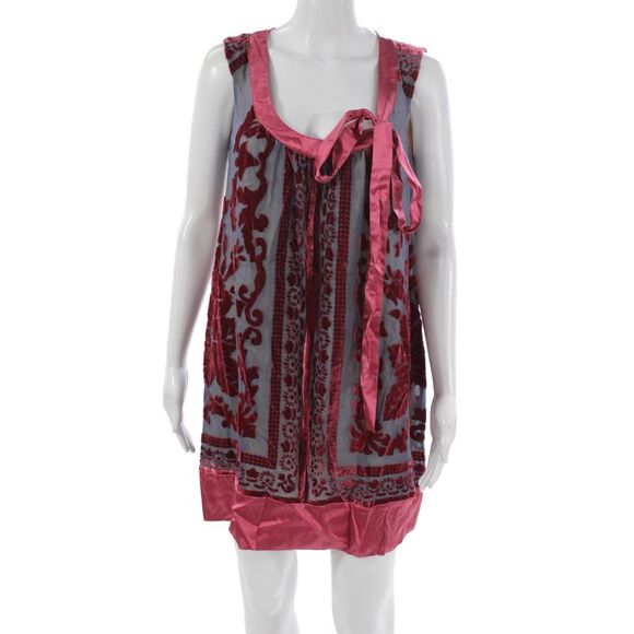 Hale Bob Dresses & Skirts - Hale Bob Womens Shift Dress Multicolor Silk Scoop Neck Sleeveless Size S